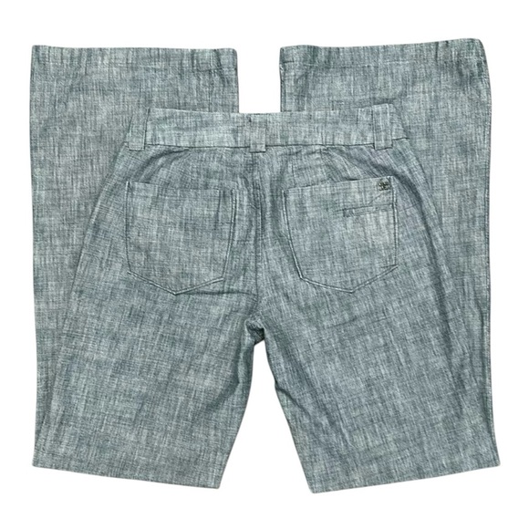 Low Waisted Wide Leg Chambray Pants - Picture 4 of 9